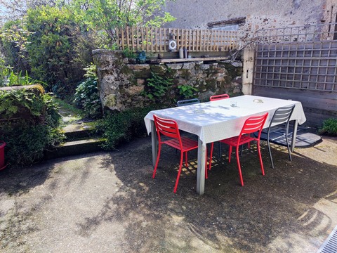 Photo de la terrasse du gîte de l'Escapade