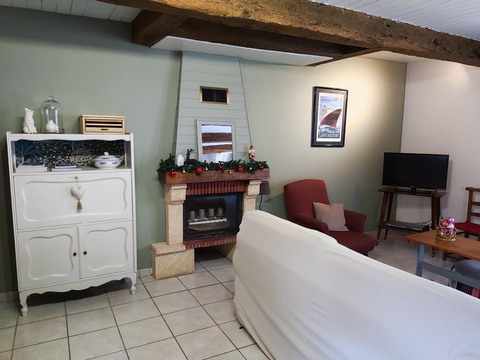 Salon et cheminée